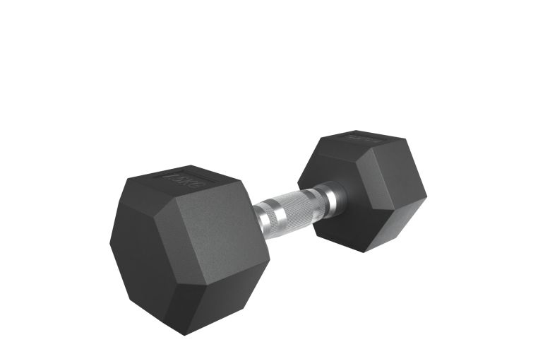 Гантель гексагональная UNIX Fit обрезиненная 7,5 кг, 2 шт. фото 9
