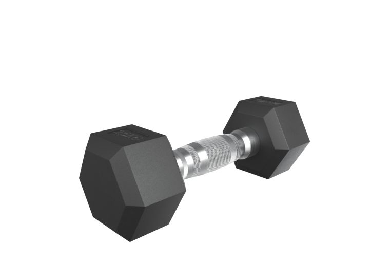Гантель гексагональная UNIX Fit обрезиненная 2,5 кг, 2 шт. фото 9
