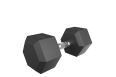 Гантель гексагональная UNIX Fit обрезиненная 17,5 кг, 2 шт. фото 9