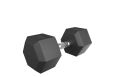 Гантель гексагональная UNIX Fit обрезиненная 20 кг, 2 шт. фото 9