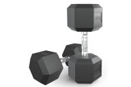 Гантель гексагональная UNIX Fit обрезиненная 22,5 кг, 2 шт.